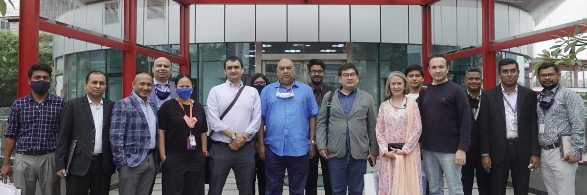 The delegation from Uzbekistan IT Park visits AIUB