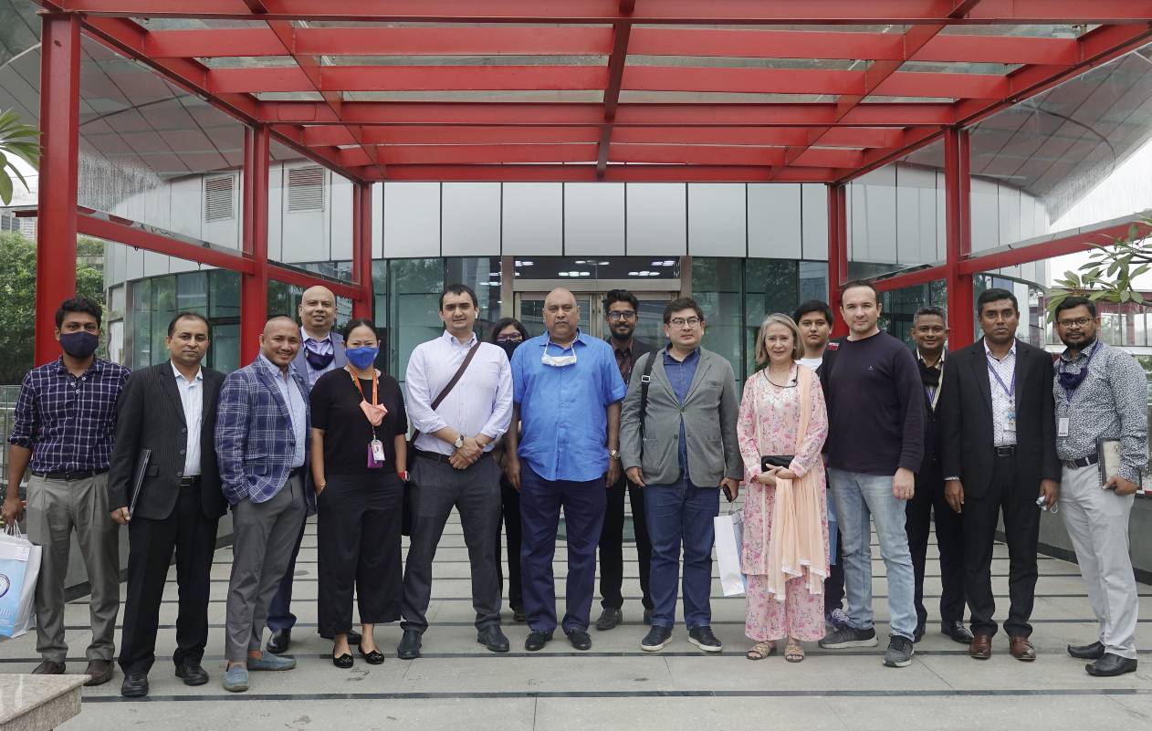 The delegation from Uzbekistan IT Park visits AIUB