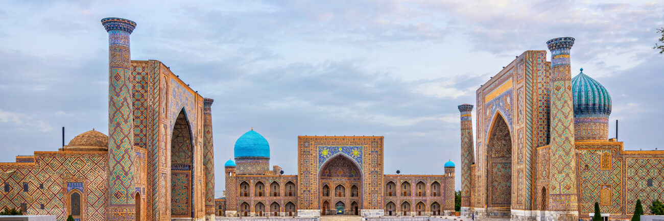 Historic Registan square in Samarkend, Uzbekistan Uzbekistan introduces discounts for the elderly willing to travel throughout the republic