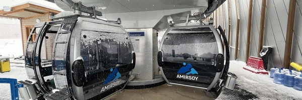 New cable car launched in Amirsoy ski resort New cable car launched in Amirsoy ski resort