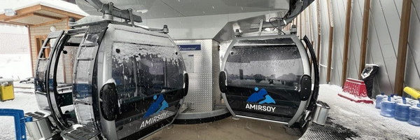 New cable car launched in Amirsoy ski resort